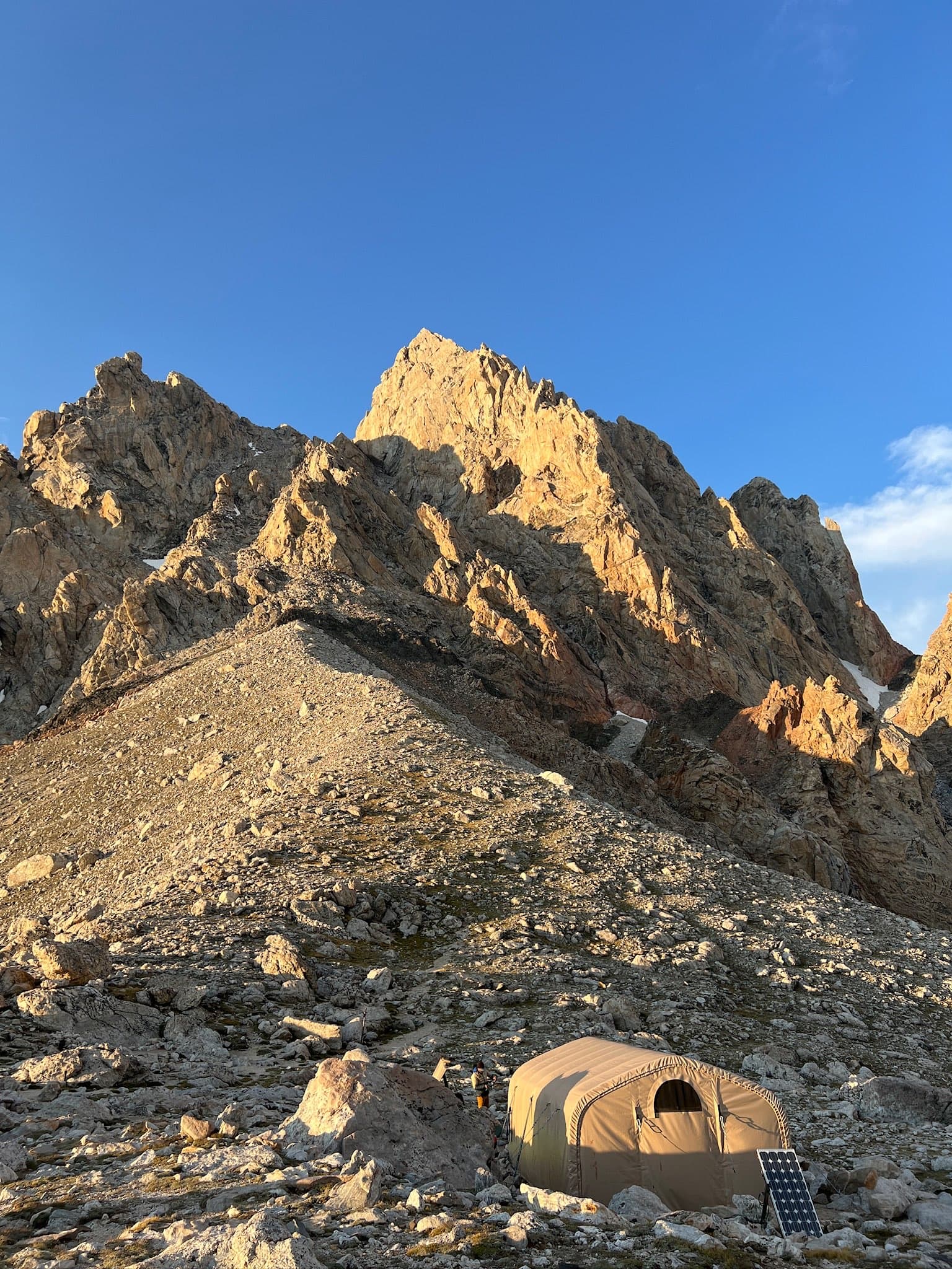 The outside of the hut we spent the night in before summiting